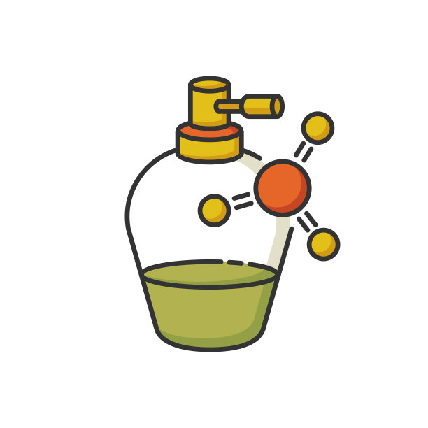 液体角蛋白瓶RGB颜色图标。平滑、拉直精华液。含多种维他命护发的化学配方。头发治疗的化妆品。孤立的矢量图图片下载