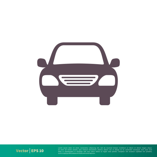 汽车运输图标矢量标志模板插图设计。向量EPS 10。图片下载