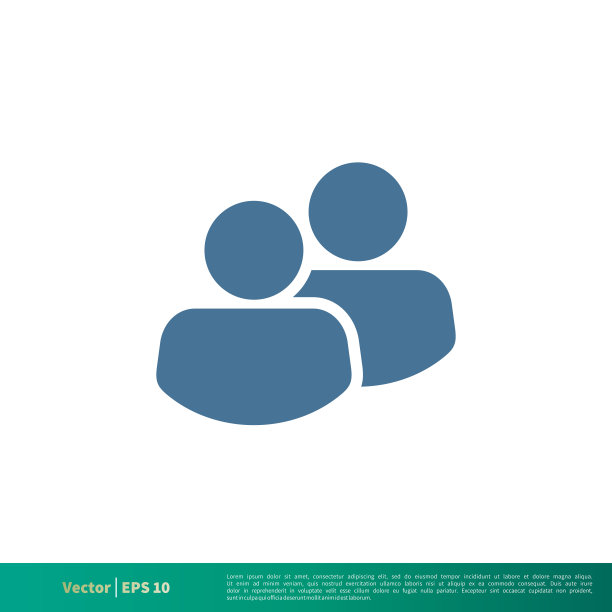 人体形状，人，人群图标矢量标志模板插图设计。向量EPS 10。图片下载