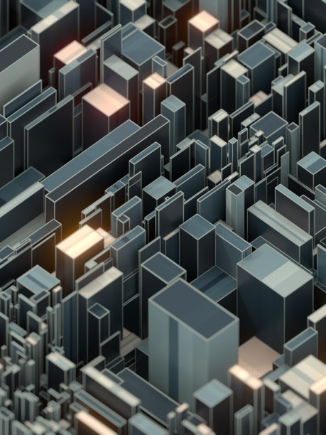 现代抽象旗帜的未来主义背景。抽象三维渲染图图片下载