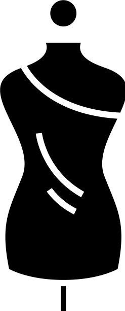 试装人体模型黑色图标概念图片下载