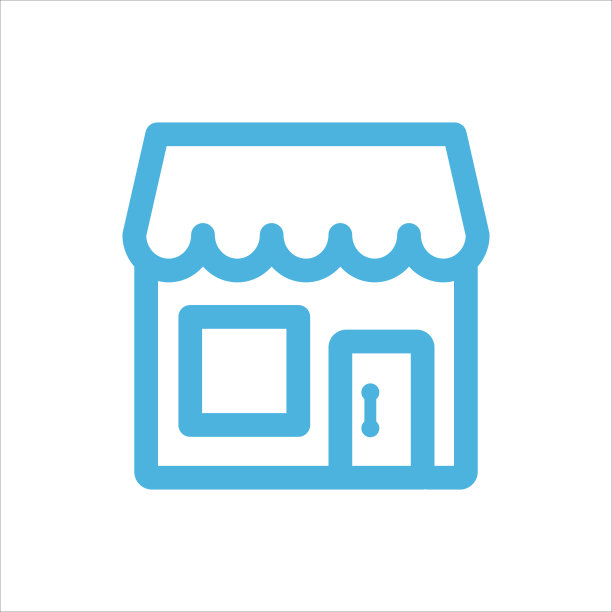 市场商店图标平面矢量符号设计新潮图片下载