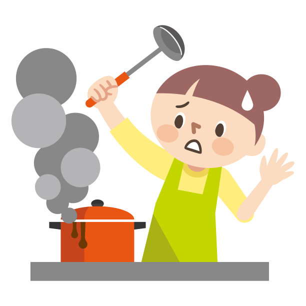 这是一个不会做饭的年轻女人的画像图片下载