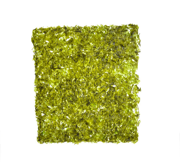 白色背景上孤立的干海藻图片下载