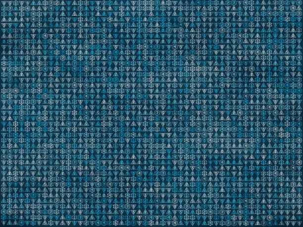 大数据模式。Led灯文本从1到9的数字。技术平面设计的背景概念。图片下载