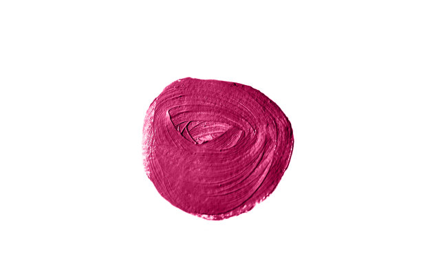 红色遮瑕膏样本孤立在白色背景上。图片下载