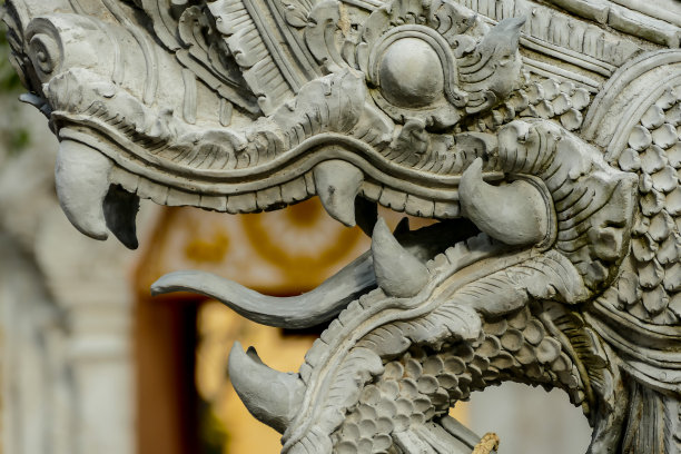 屋顶上的中国龙，以数码照片图片为背景图片下载