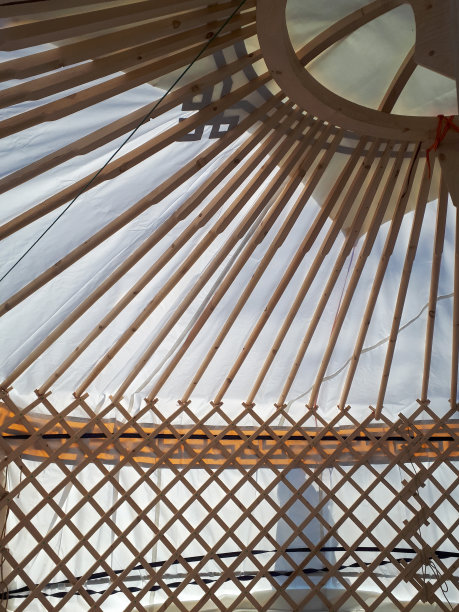 照片上的蒙古蒙古包的木框由游牧民族建造而成图片下载