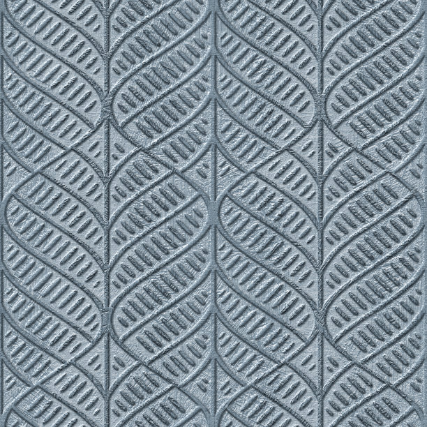 雕刻图案在grunge背景无缝纹理，蓝色，石膏墙纹理，3d插图图片下载