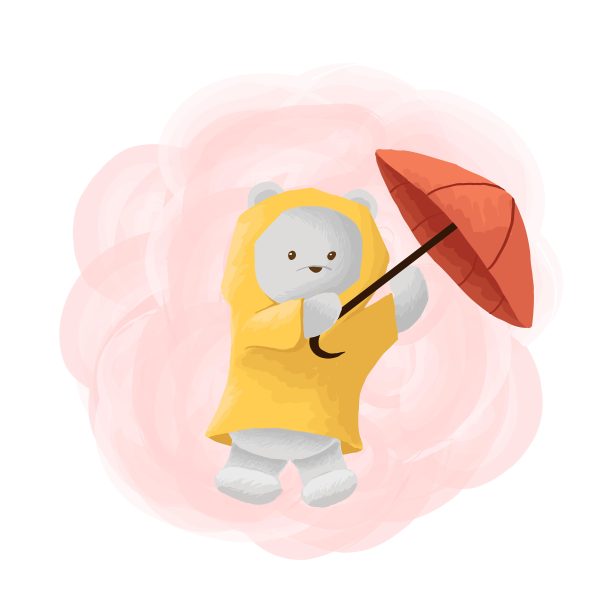 矢量插图冰熊吉祥物卡通风格。图片下载