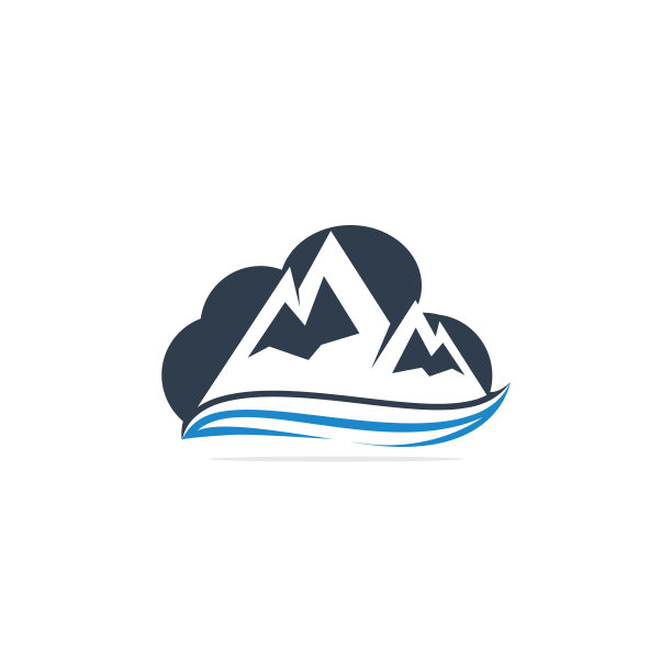 矢量山和户外探险标志设计。图片下载