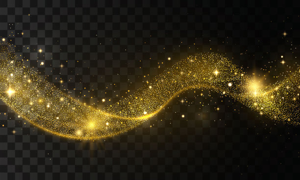 金色闪光波图片下载