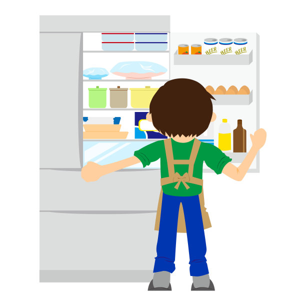 做家务的男孩。图片下载