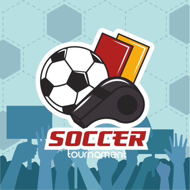 足球运动海报与气球图片下载