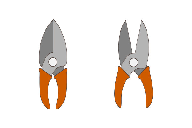 园艺剪刀图标孤立在白色。园艺修枝剪。矢量插图。每股收益10图片下载