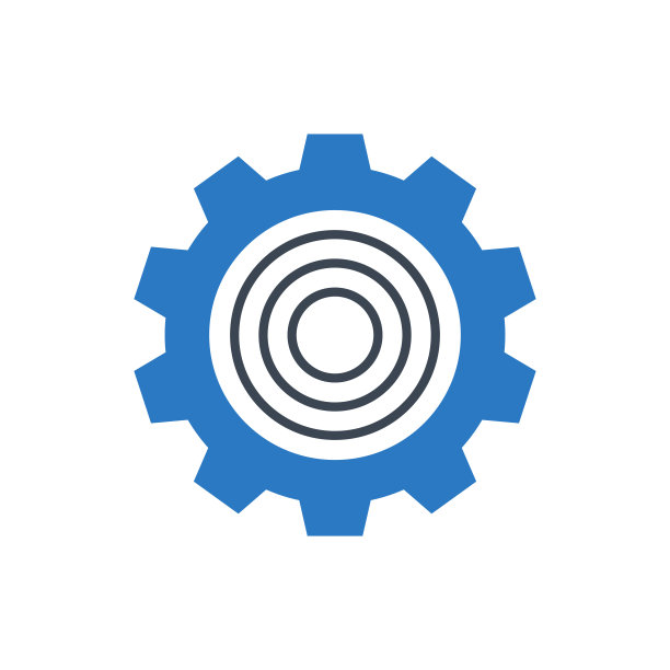 齿轮矢量字形图标图片下载