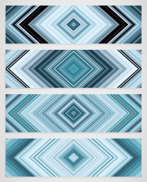 色彩斑斓的四线图案，矢量插图图片下载