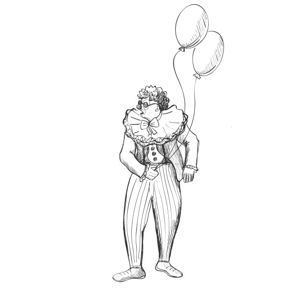 粗略的涂鸦小丑图片下载