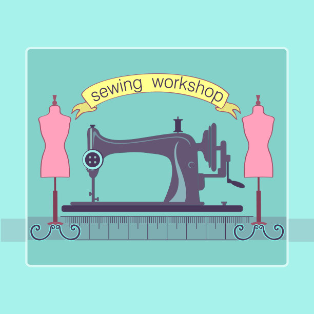 手绘缝纫标签图片下载