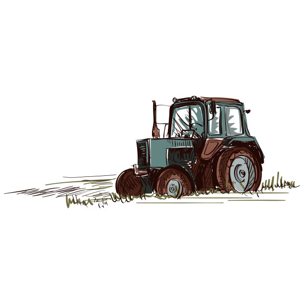 涂鸦拖拉机图片下载