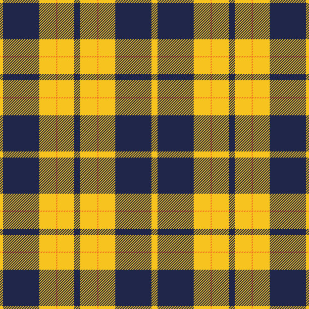 黄蓝色格子无缝图案背景图片下载