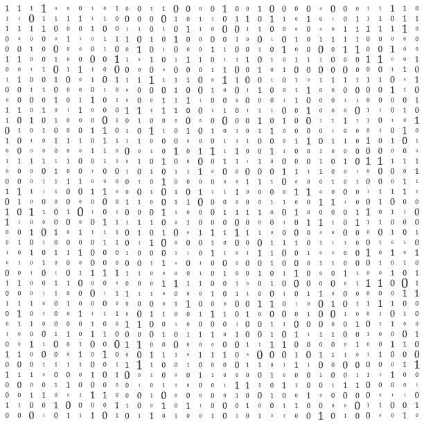 二进制代码背景向量。黑白背景与数字屏幕。向量的背景说明。图片下载