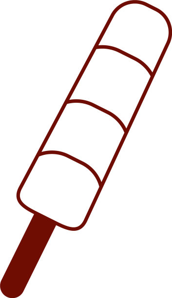 甜和冷冻冰棒线风格图标图片下载