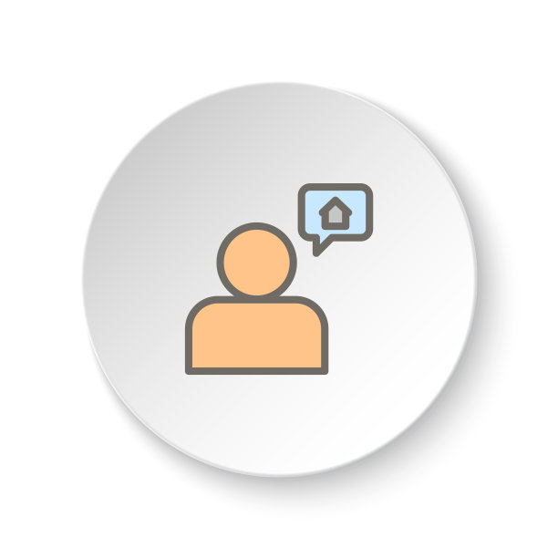 网页图标圆形按钮：聊天、房屋、对话图片下载