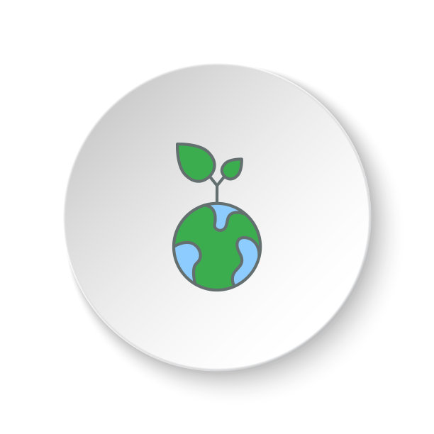 圆形按钮为网络图标，生态能源，。按钮横幅圆形，徽章界面的应用说明图片下载