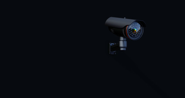 监控录像，闭路电视摄像头，扫描该地区的监控目的。图片下载