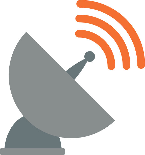 孤立天线平面风格图标设计图片下载