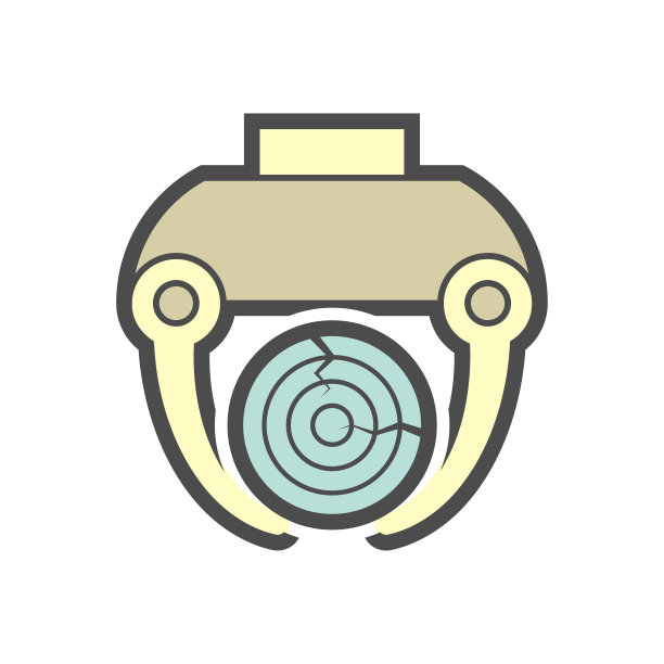 木材材料和锯木厂工业矢量图标设计的白色背景。图片下载