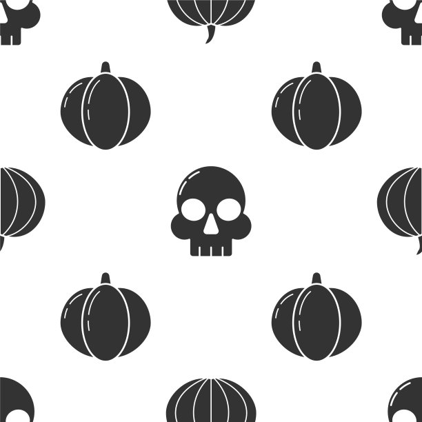 让南瓜骷髅和南瓜无缝连接图片下载