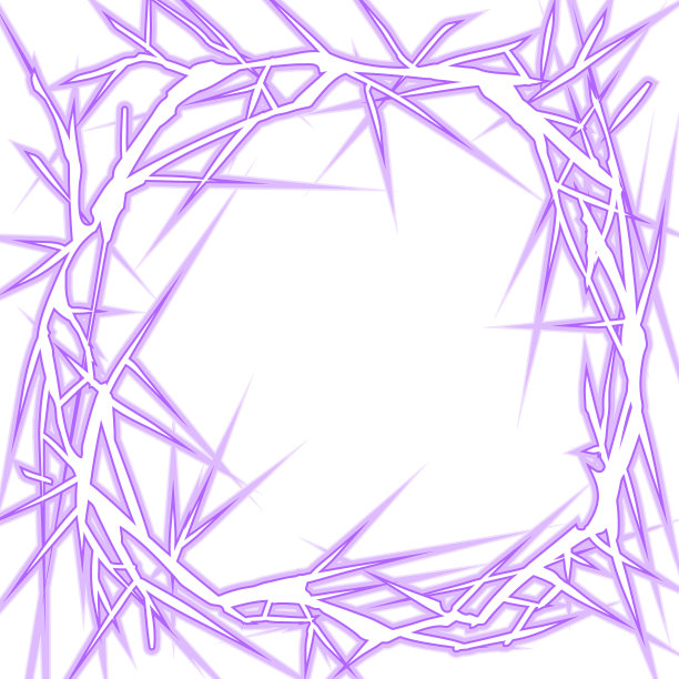 发光闪电圈框架材料。紫色。图片下载