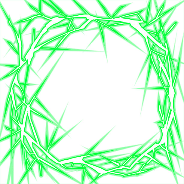 发光闪电圈框架材料。绿色的。图片下载