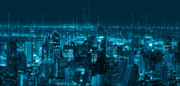 智慧城市将现代创意传播与互联网网络相结合图片下载