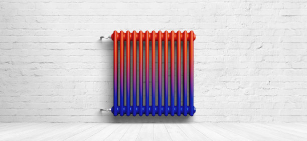 背景前的经典散热器图片下载