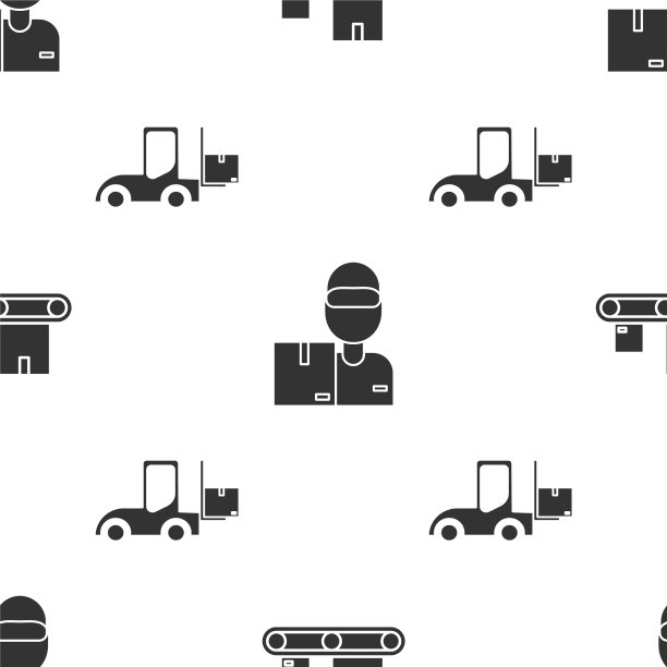 设置输送带用纸箱运送图片下载