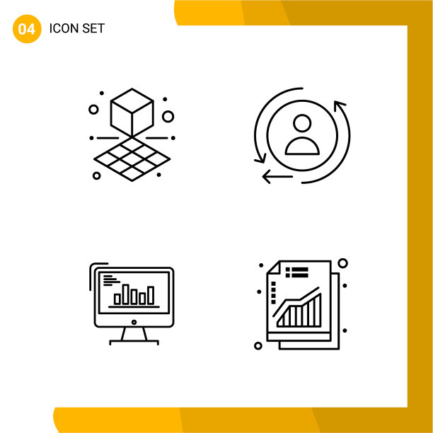 图标设置线条样式图标包轮廓符号图片下载