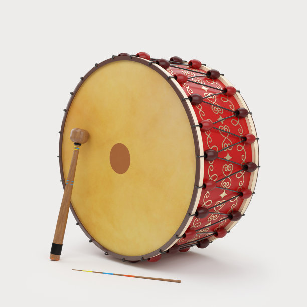 斋月鼓3D渲染孤立图片下载