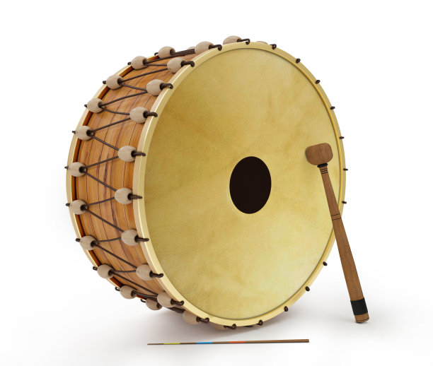斋月鼓3D渲染孤立图片下载