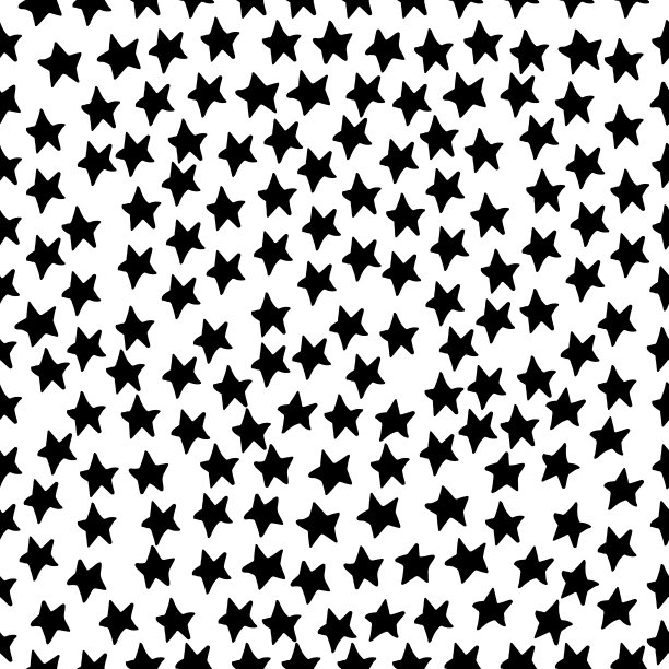 可爱的星星图案在现代斯堪的纳维亚风格的向量。抽象北欧几何设计装饰室内，印刷海报，贺卡，商业旗帜，包装。图片下载