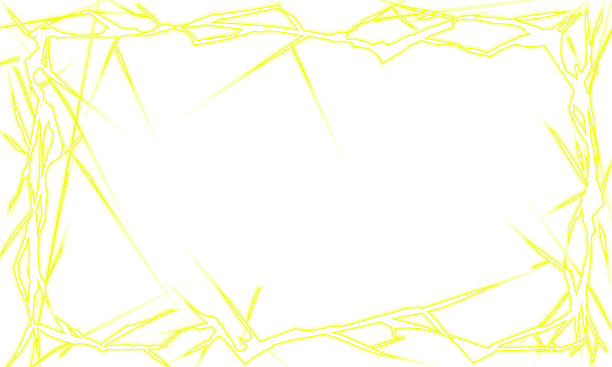 发光闪电框架材料。黄色的图片下载