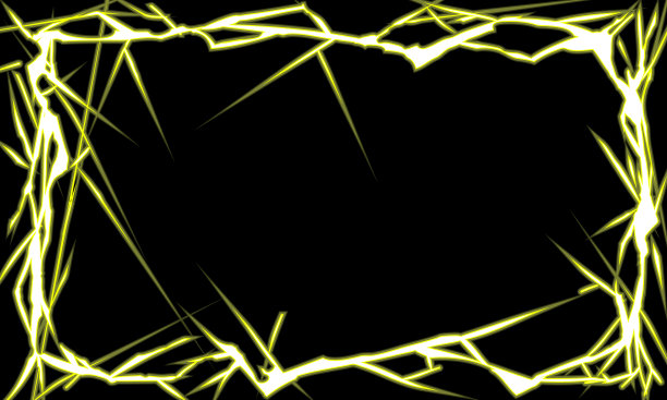 发光闪电框架材料。黄色的图片下载