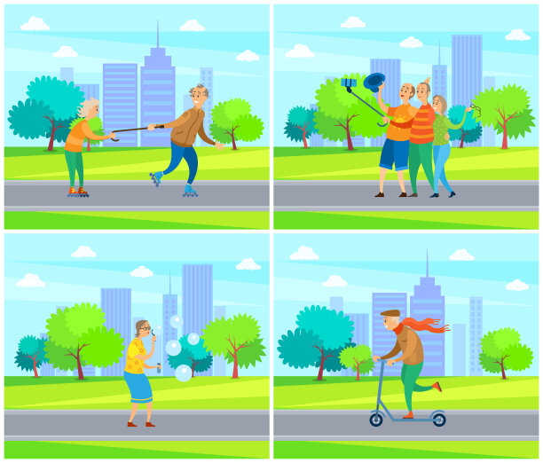 领养老金的人与老伴一起滚图片下载