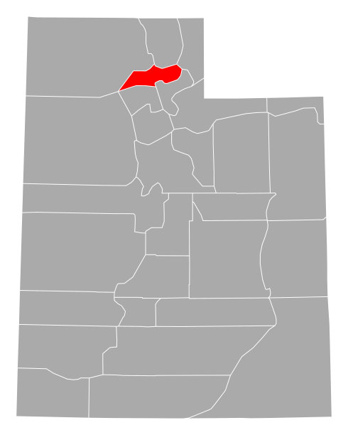 犹他州的韦伯地图图片下载