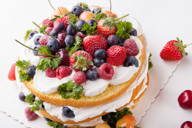 混合莓蛋糕图片下载