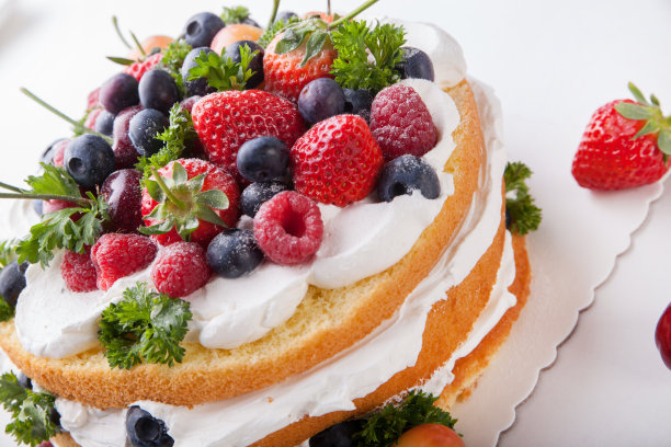 混合莓蛋糕图片下载