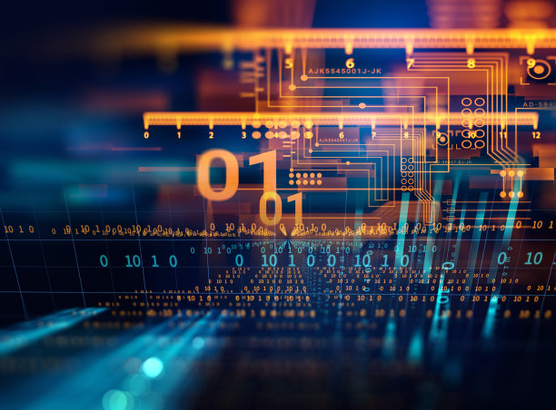 编程代码抽象技术背景下的软件开发人员和计算机脚本图片下载