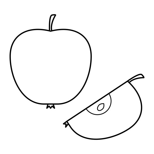 苹果和切片苹果。图片下载